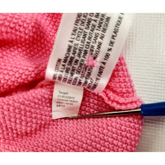 Merona Women's Cardigan Favorite Knit Textured Pink Sweater Size M - Picture 16 of 16